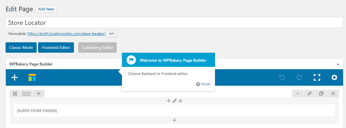 How to Use Shortcode for Visual Composer, WP Bakery and other page buidlers in Super Store Finder