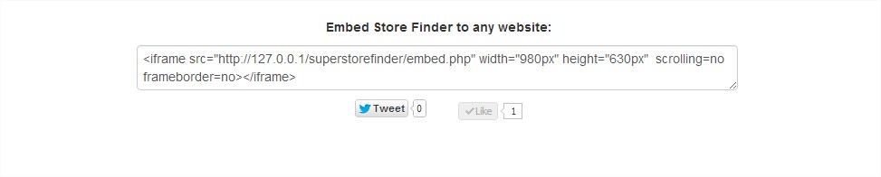 Embed Store Finder